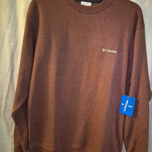 Columbia Men's Chocolate Crewneck Sweater - Picture 1 of 3